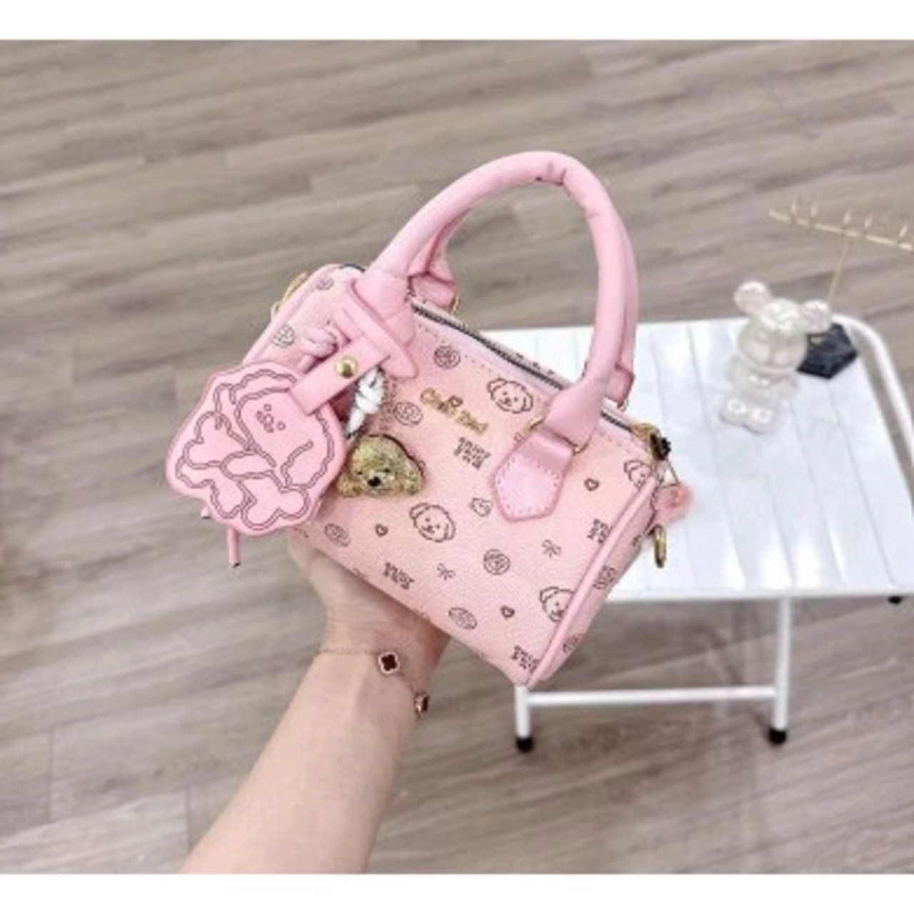 (Tặng Móc) Túi Xách Nữ Cunbag Dáng Trống Chio  Đeo Chéo Dễ Thương  CUN789